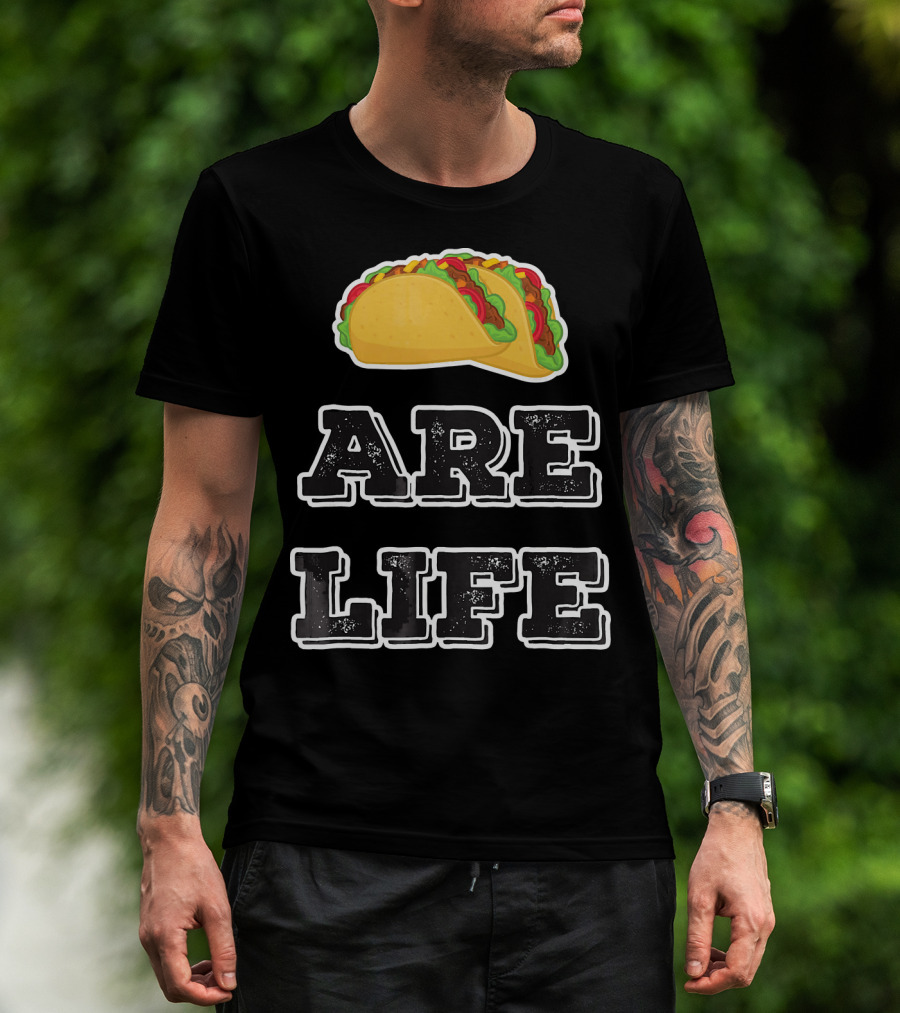Tacos Are Life Trendy Food Emoji T-Shirt