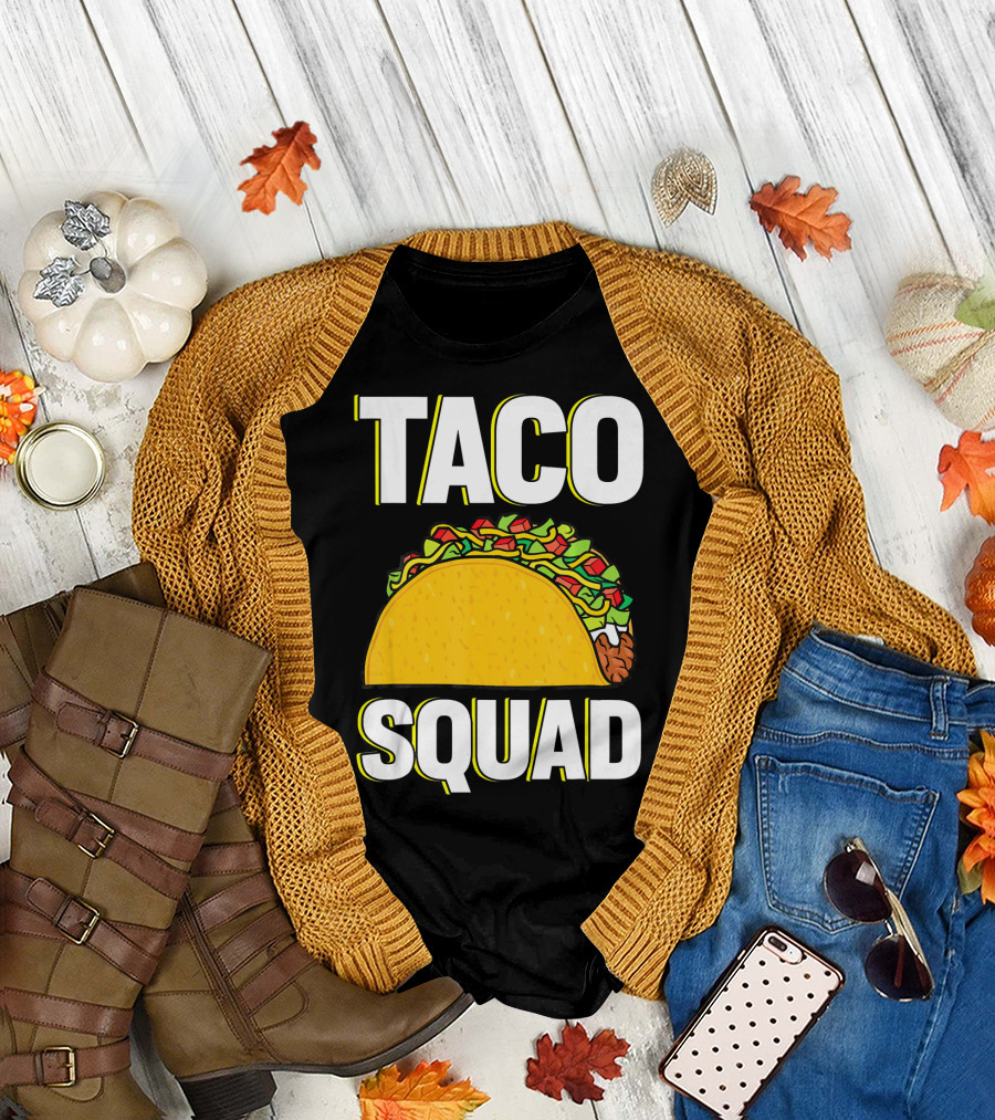 Taco Squad Funny Food Lover Team T-Shirt