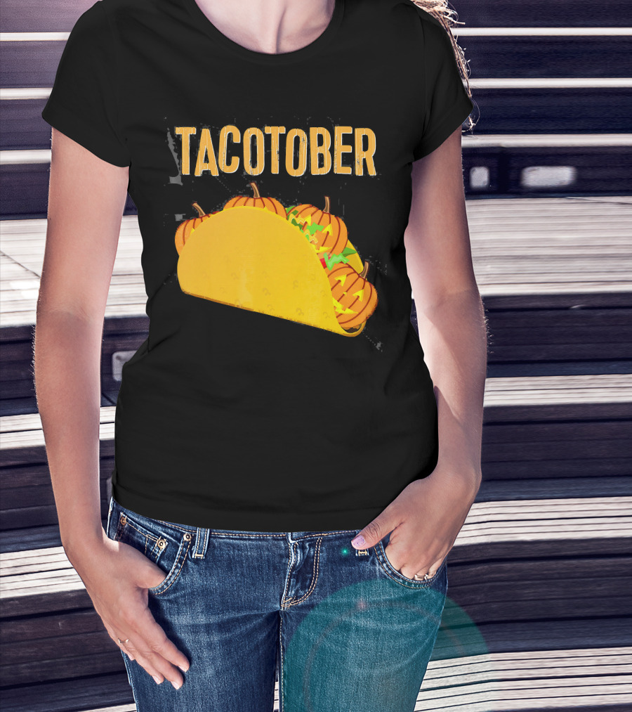 Tacotober Halloween Pumpkin Taco T-Shirt