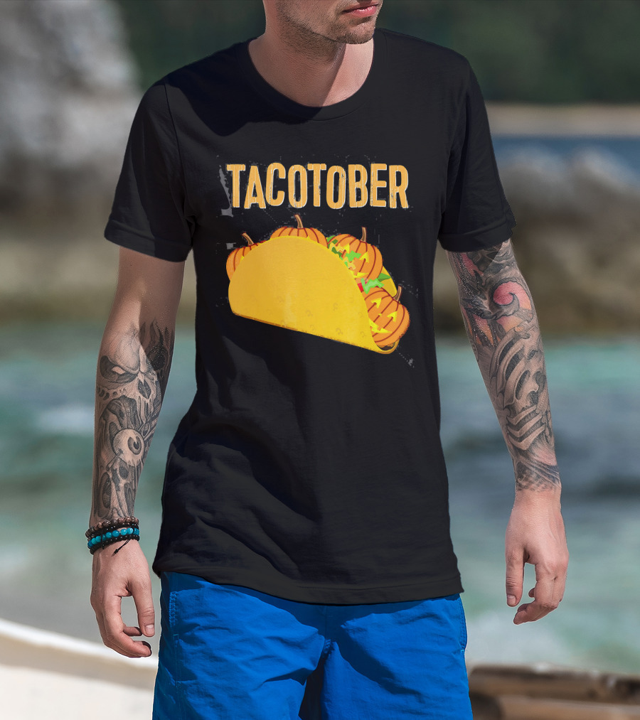 Tacotober Halloween Pumpkin Taco T-Shirt