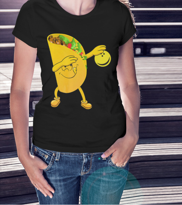Dabbing Tacos Dab Bowling Happy Bowling Taco T-Shirt