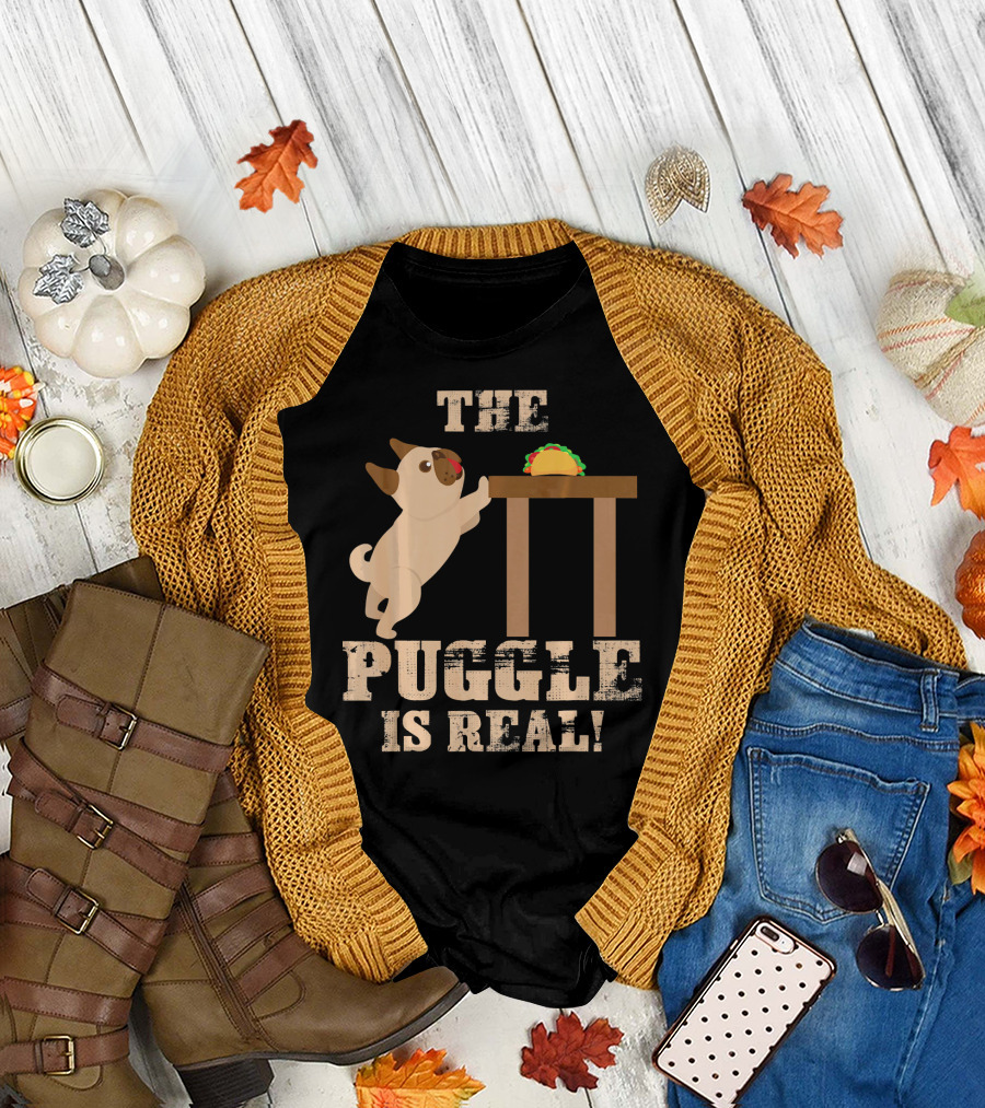 The Puggle Is Real Mops Want Taco Fun T-Shirt