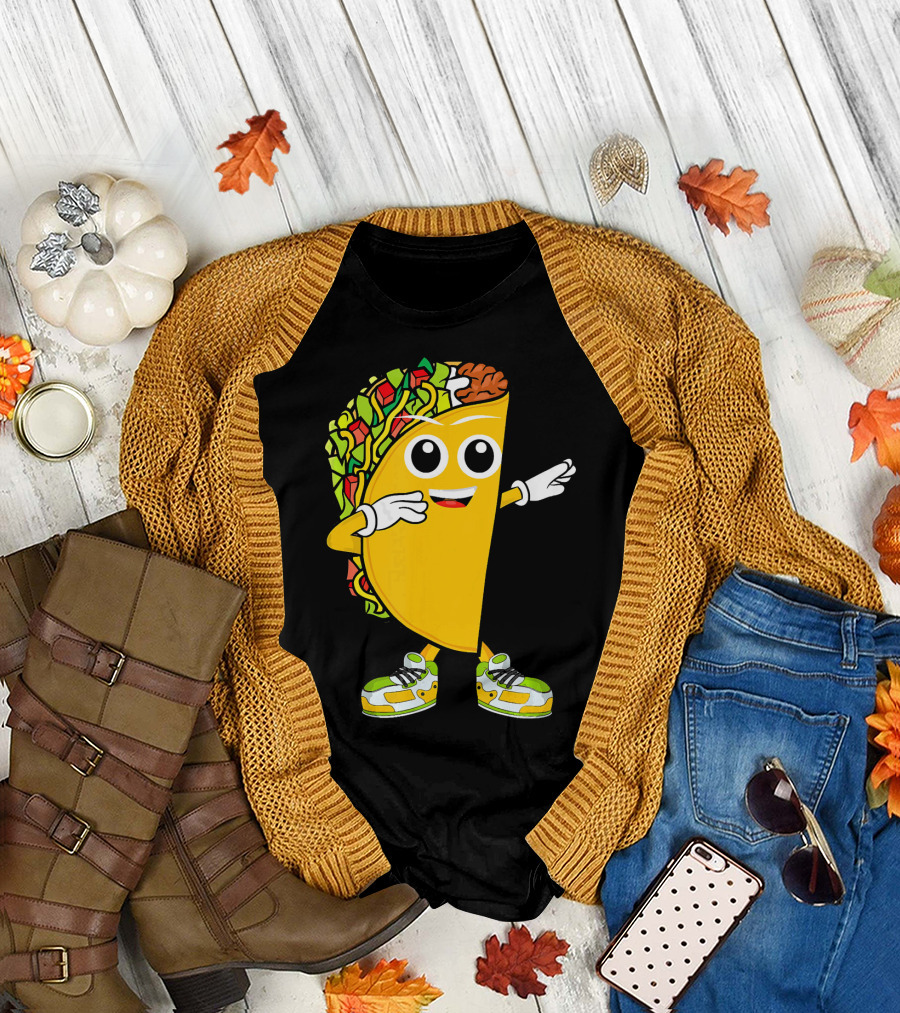 Dabbing Taco Dance Fun Celebrate Fiesta T-Shirt