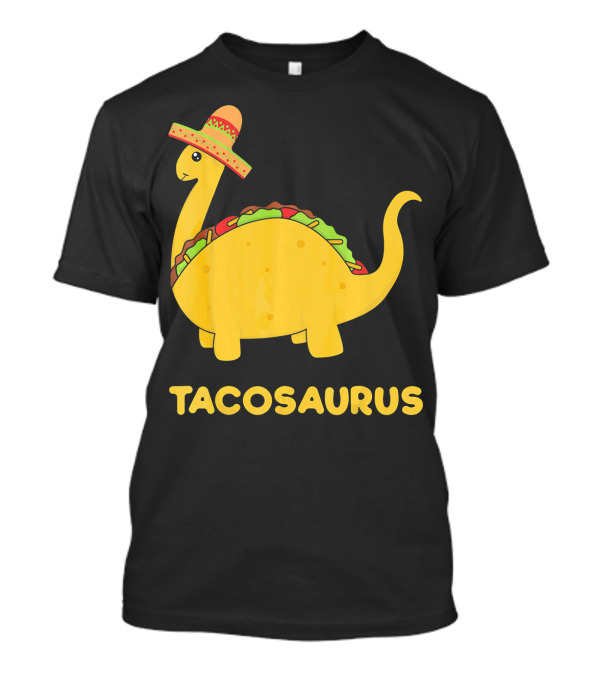 Cinco De Mayo Tacosaurus Dinosaur In Sombrero T-Shirt