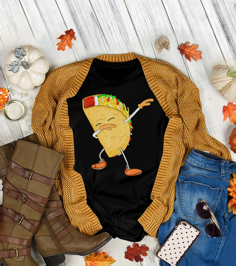 Dabbing Taco Mexican Food Lover Dance Fiesta T-Shirt