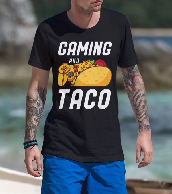 Gaming And Taco Gamers Controller Snack Combo T-Shirt