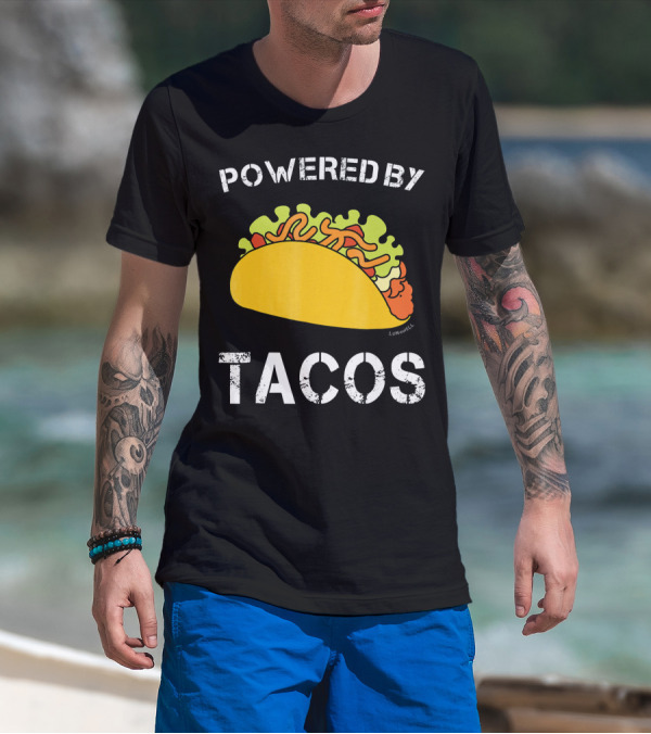 Powered By Tacos Funny Taco Lumowell T-Shirt