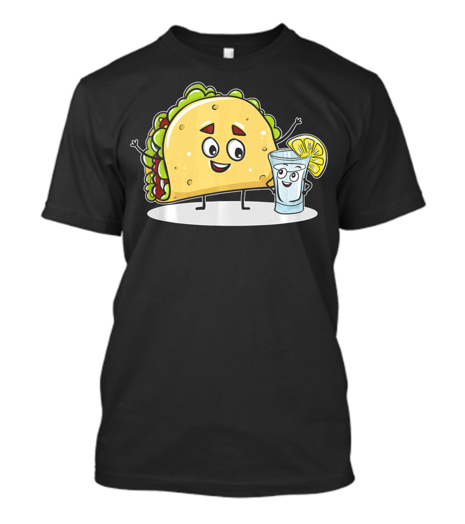 Kawaii Style Taco And Tequila Best Friends With Lemon Slice T-Shirt