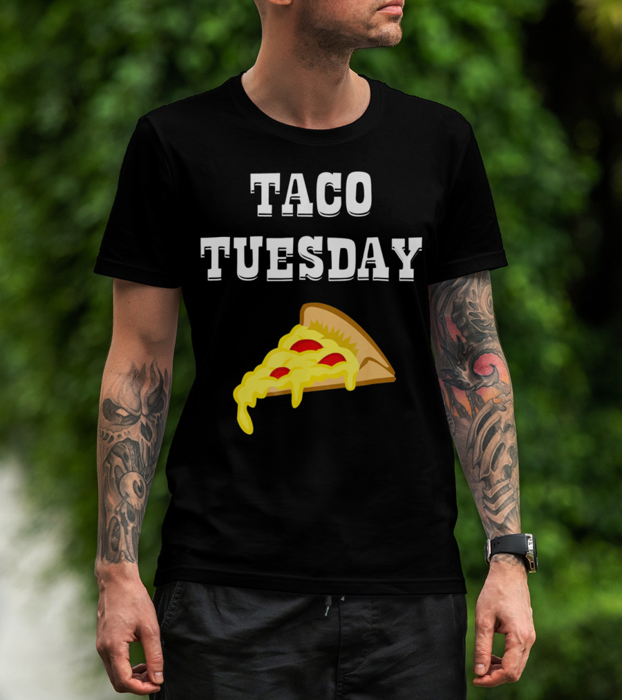 Taco Tuesday Cheese Pizza Slice T-Shirt