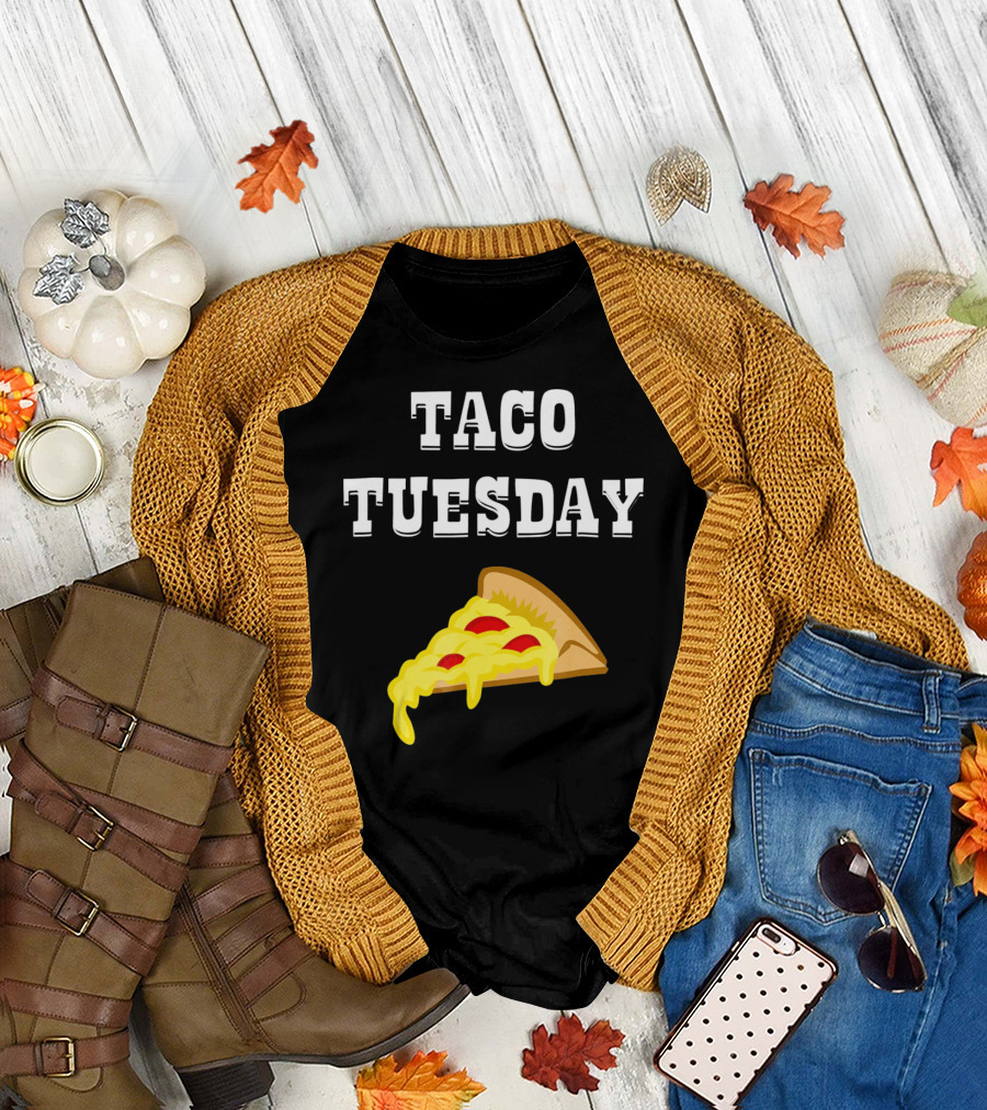 Taco Tuesday Cheese Pizza Slice T-Shirt