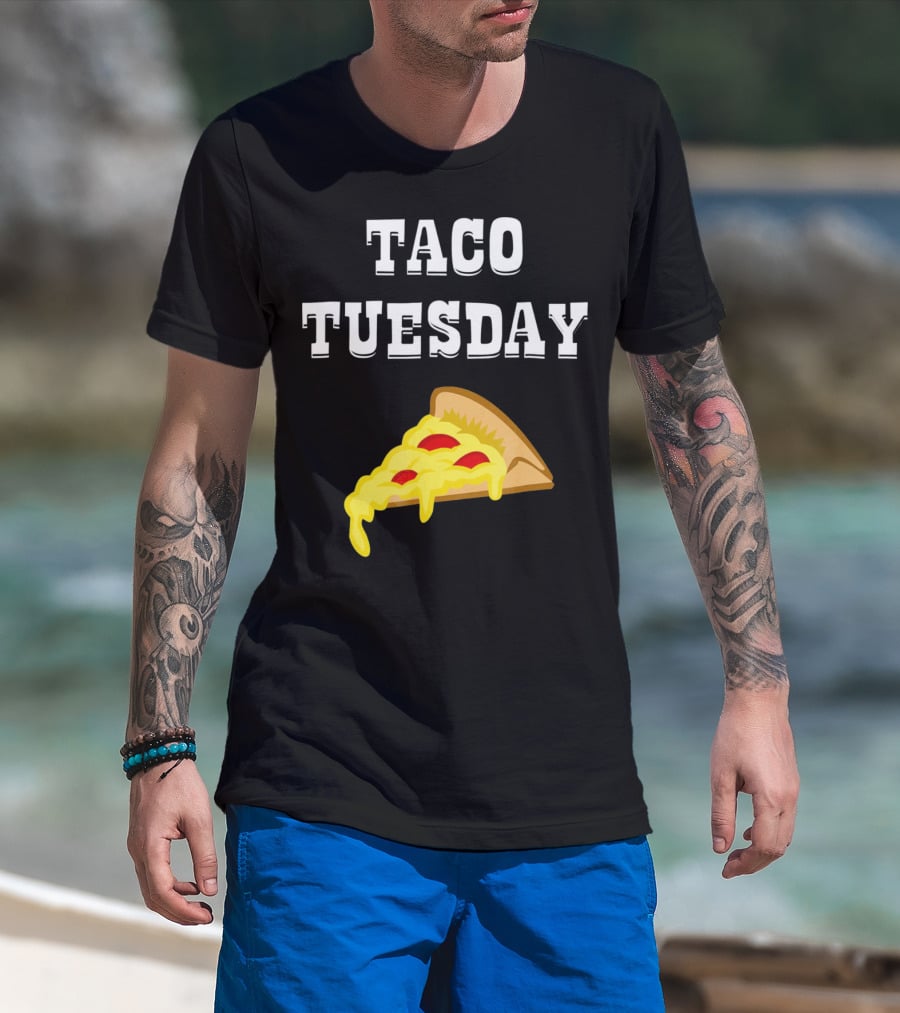 Taco Tuesday Cheese Pizza Slice T-Shirt