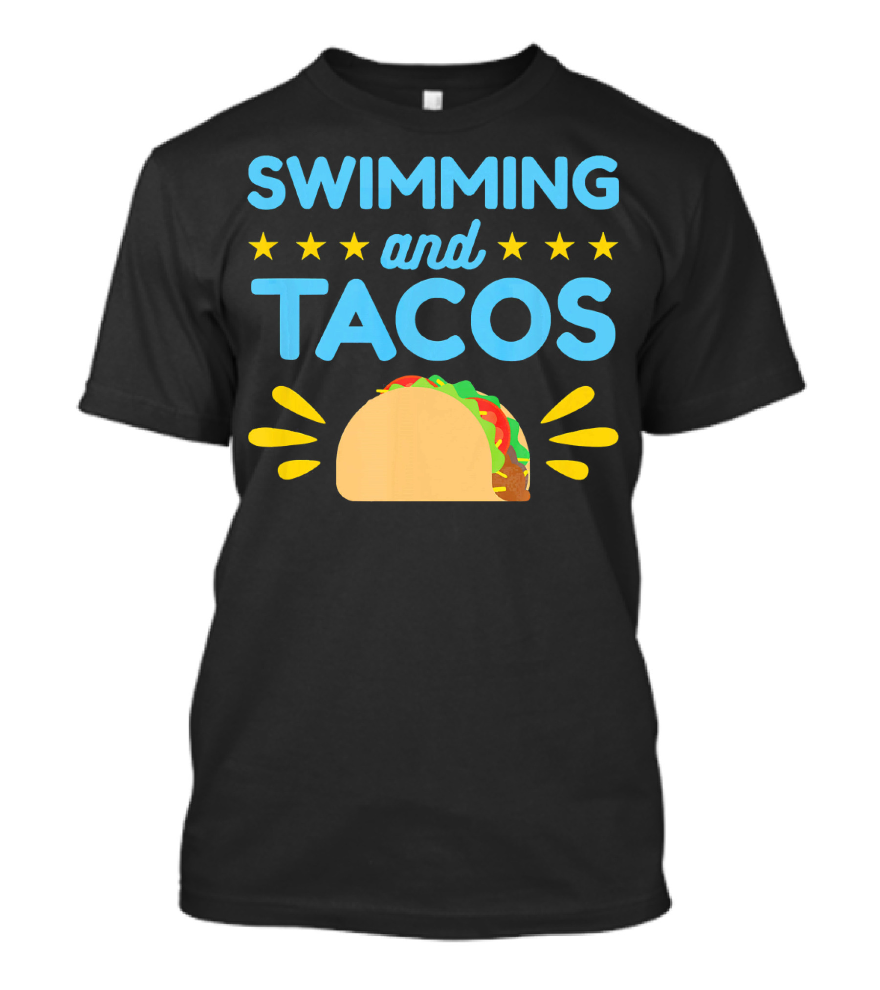 Swimming And Tacos Stars Taco T-Shirt