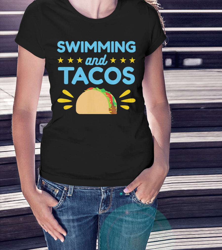 Swimming And Tacos Stars Taco T-Shirt