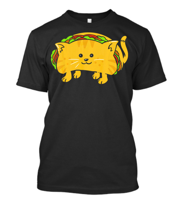 Cat Taco Roll Cute Animal Mashup T-Shirt