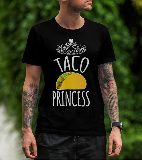 Taco Princess Cute Taco With Crown T-Shirt