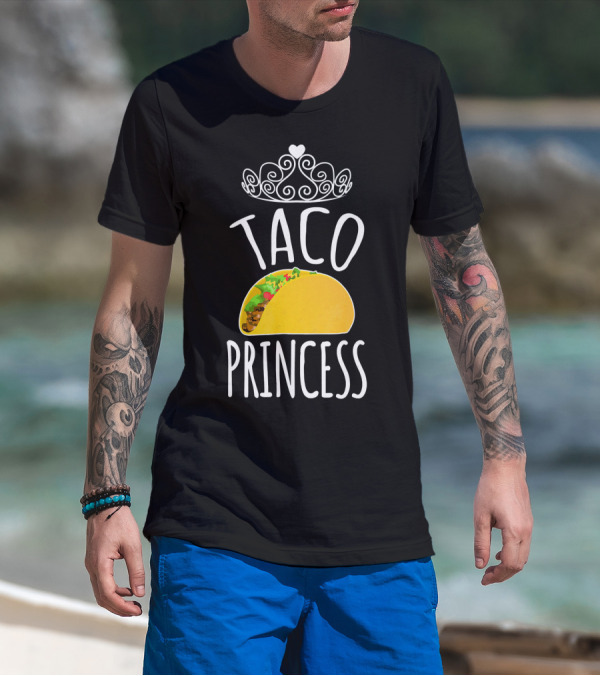 Taco Princess Cute Taco With Crown T-Shirt