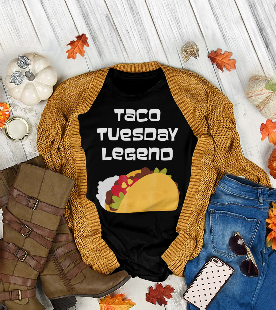 Taco Tuesday Legend Mexican Food Achievement T-Shirt