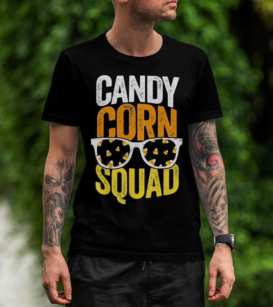 Candy Corn Squad Halloween Party Sunglasses T-Shirt