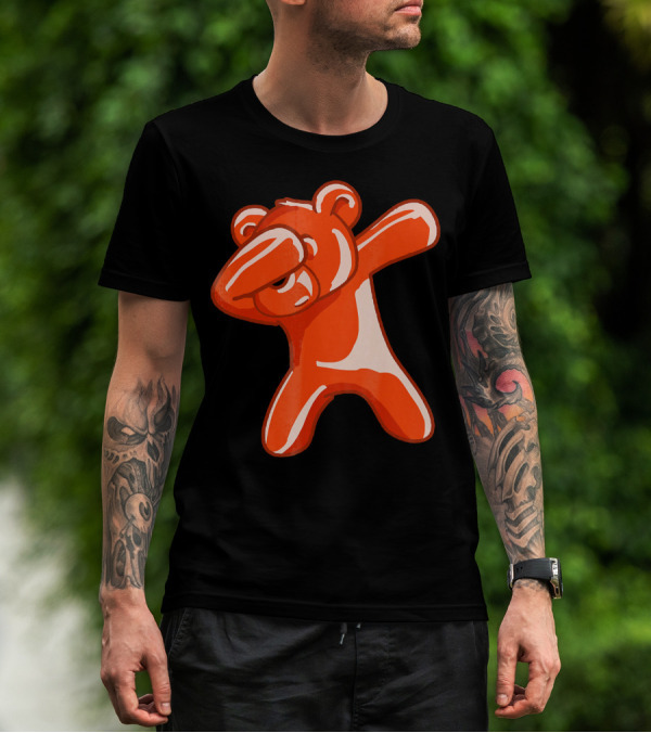 Dabbing Bear Gummy Candy Dance Dab Pose T-Shirt