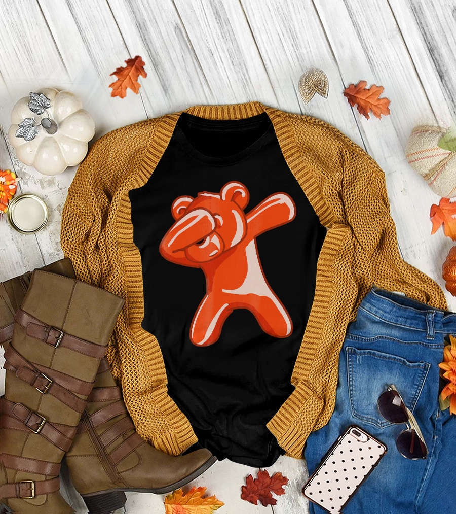 Dabbing Bear Gummy Candy Dance Dab Pose T-Shirt