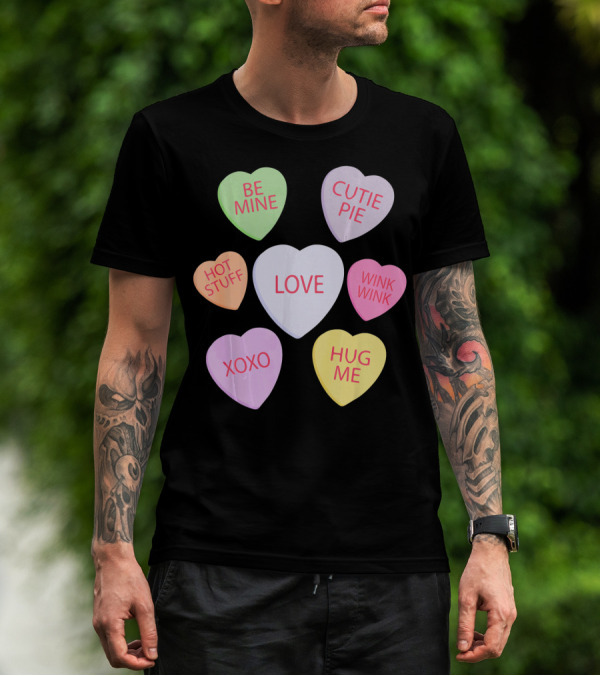 Valentines Day Be Mine Cutie Pie Love Candy Heart Kids Chi T-Shirt