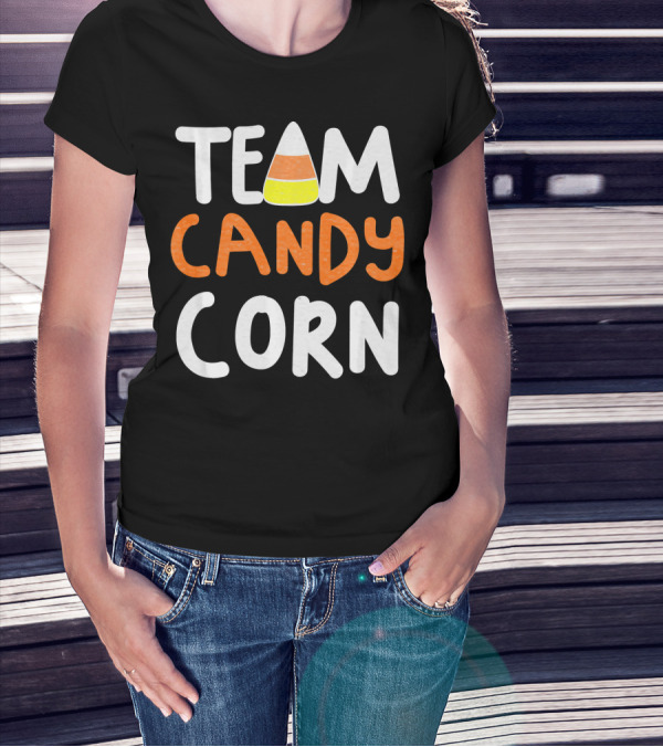 Team Candy Corn Halloween Treat Enthusiasts T-Shirt
