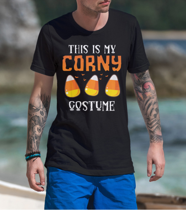 This Is My Corny Costume Candy Corn Bats T-Shirt
