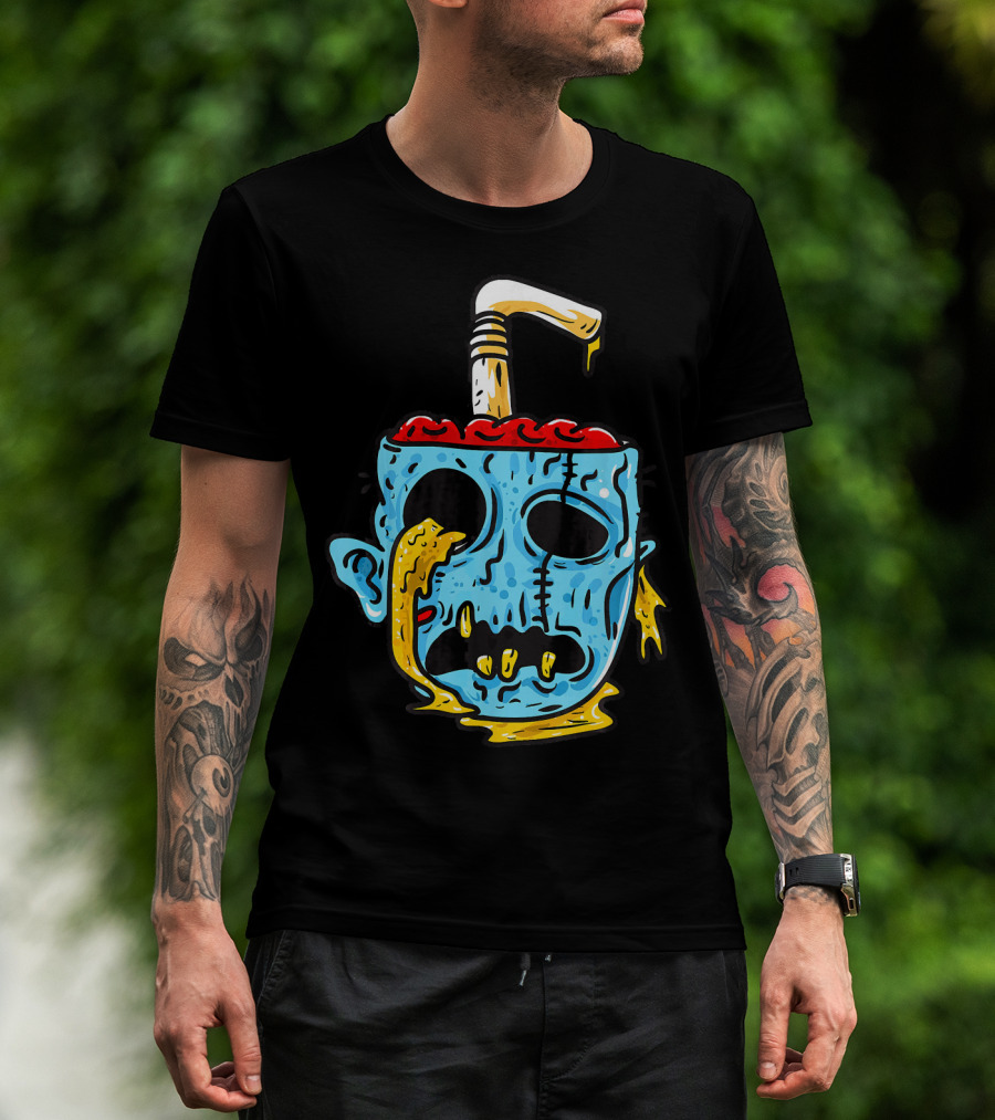 Zombie Food Brain Slushie Horror T-Shirt