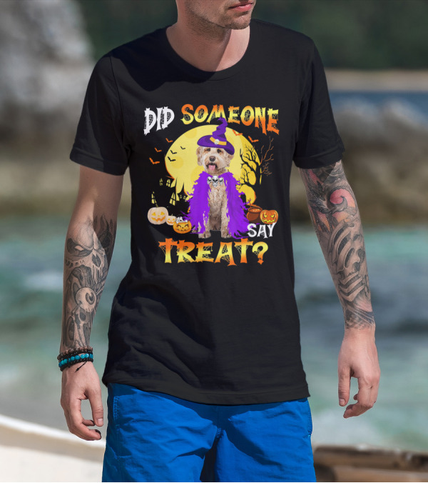 Did Someone Say Treat Labradoodle Dog Halloween T-Shirt