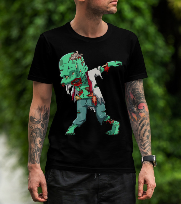 Zombie Halloween Dabbing Dab Cos T-Shirt