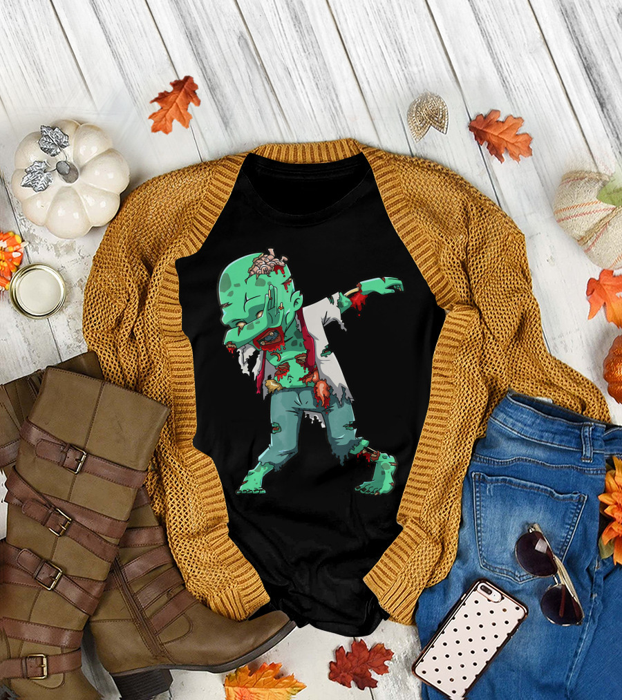 Zombie Halloween Dabbing Dab Cos T-Shirt
