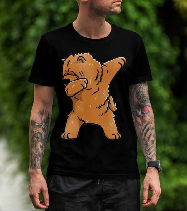 Chow Chow Dabbing Dog Cartoon T-Shirt