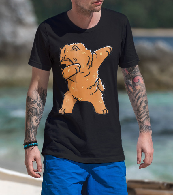 Chow Chow Dabbing Dog Cartoon T-Shirt