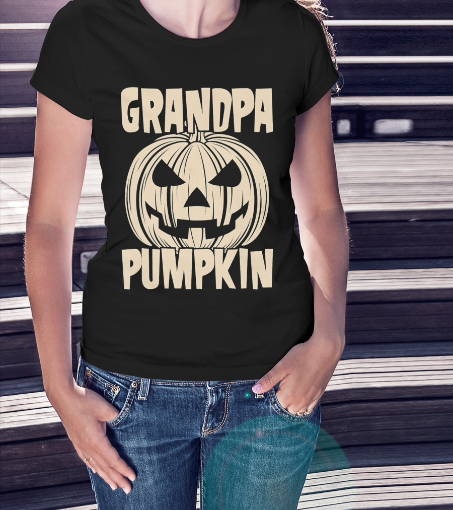 Grandpa Pumpkin Halloween T-Shirt