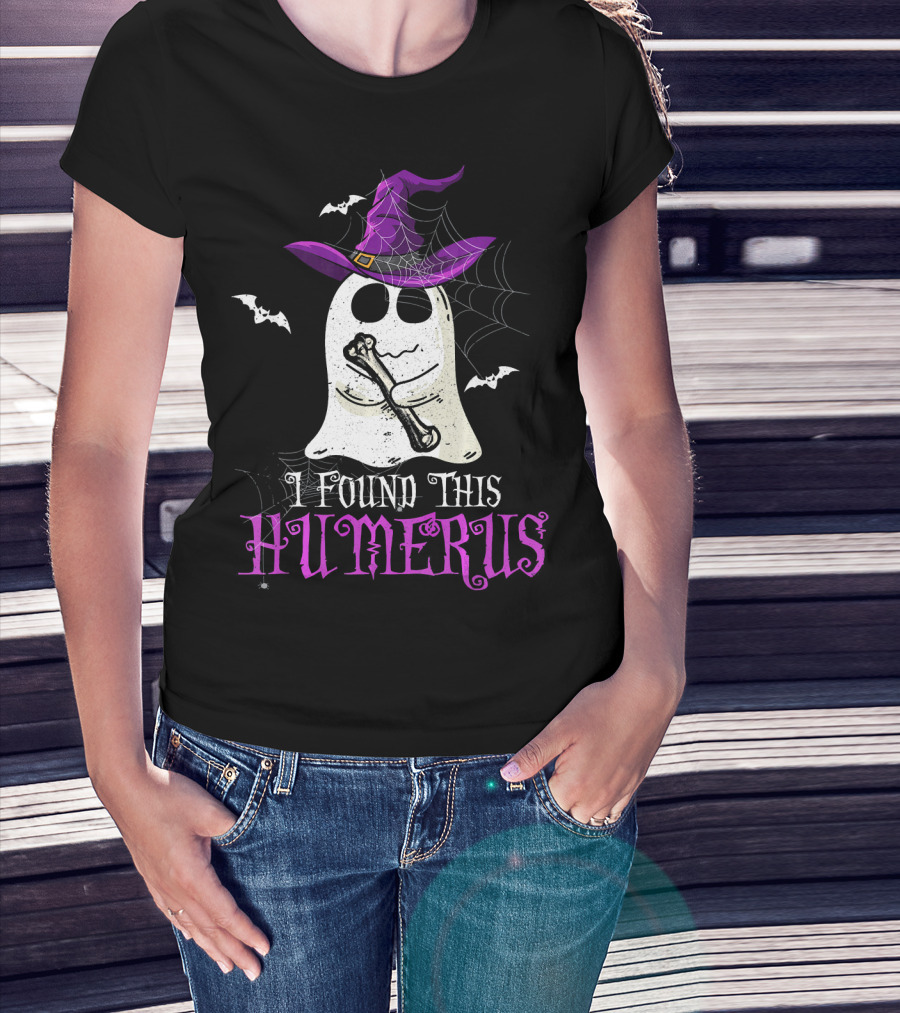 I Found This Humerus Funny Halloween Ghost Costume T-Shirt