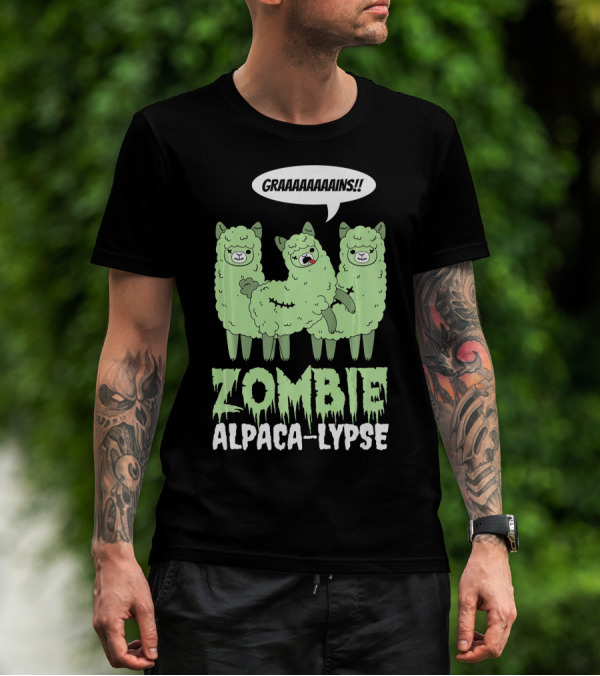 Zombie Alpaca-lypse GRAAAAINS T-Shirt