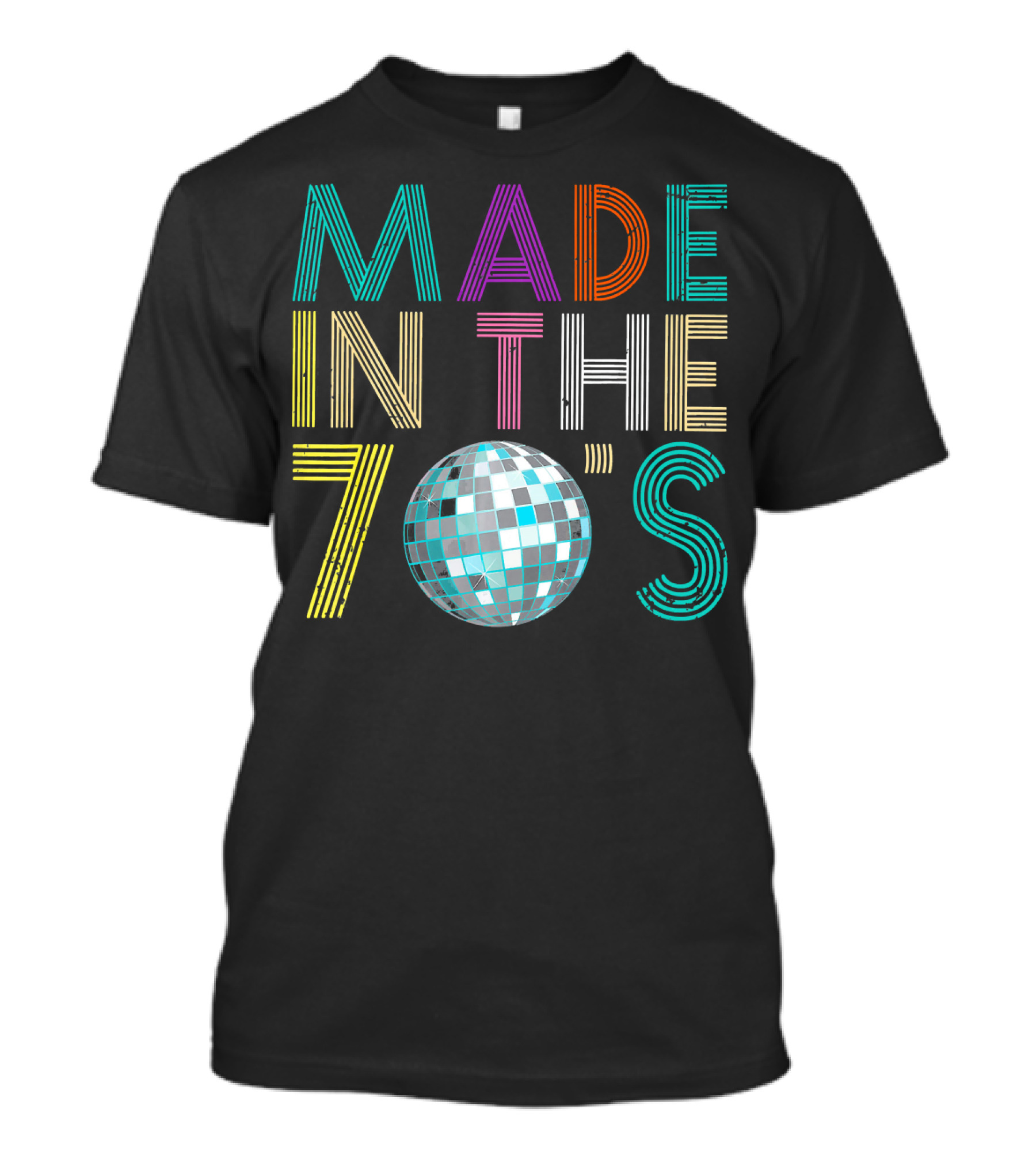 Made In The 70's Disco Ball Style Retro Costume T-Shirt