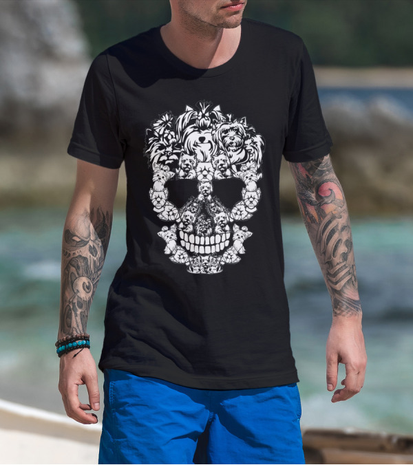 Yorkshire Terrier Skull T-Shirt