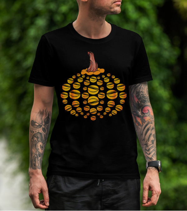 Hockey Pucks Halloween Pumpkin T-Shirt