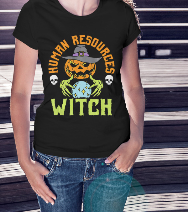 Human Resources Witch Pumpkin Magic T-Shirt
