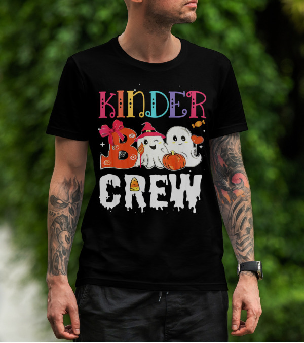 Kinder Boo Crew Halloween Ghosts Candy Pumpkin T-Shirt