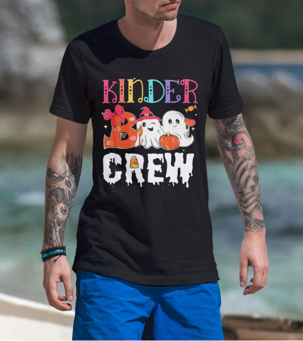 Kinder Boo Crew Halloween Ghosts Candy Pumpkin T-Shirt