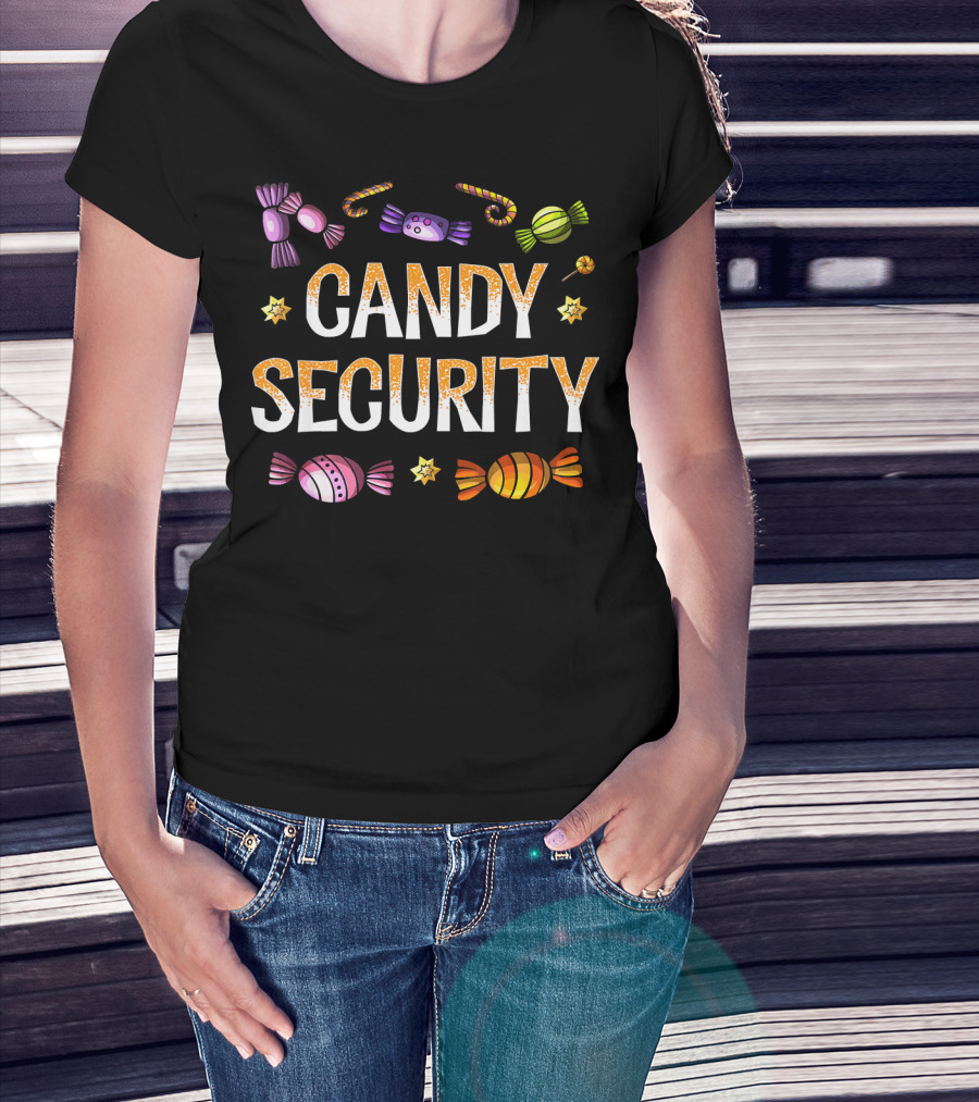 Candy Security Funny Parents Shirt Fun Gift T-Shirt