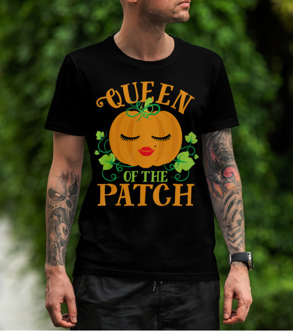 Queen Pumpkin Of The Patch With Vines And Lips T-Shirt