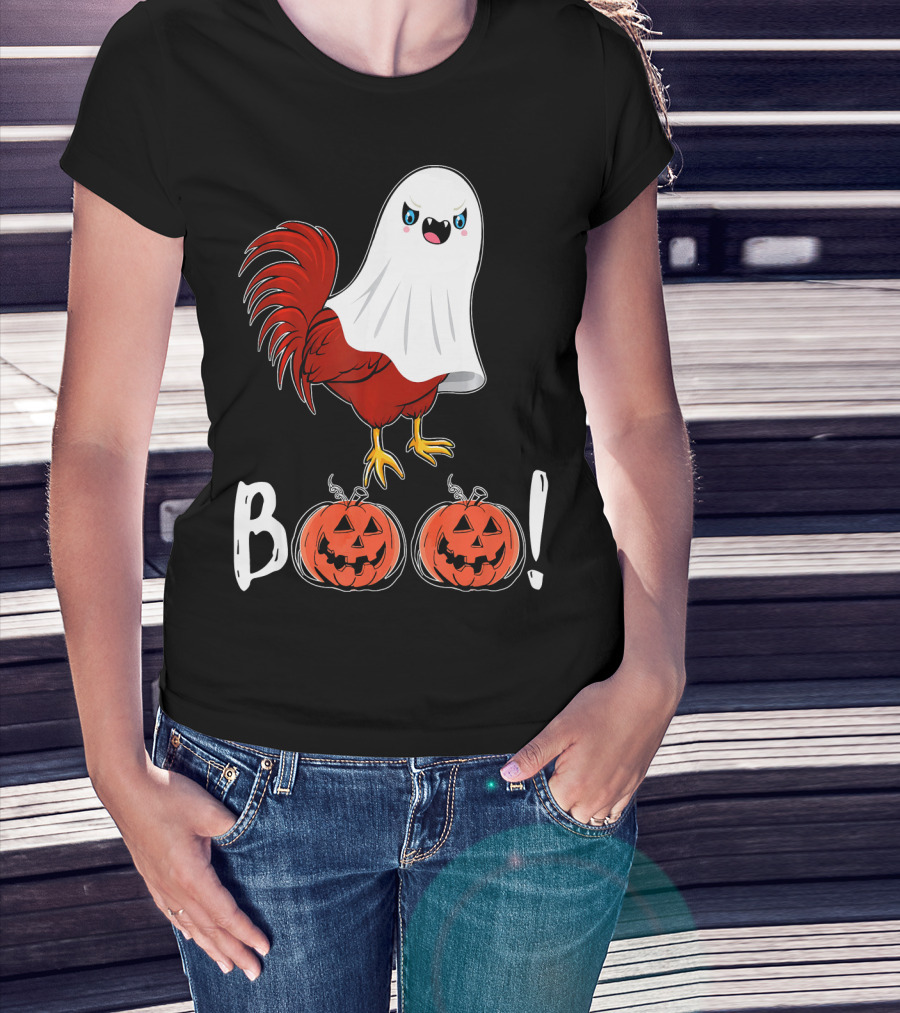 BOO Chicken Ghost Jack-O'-Lanterns T-Shirt