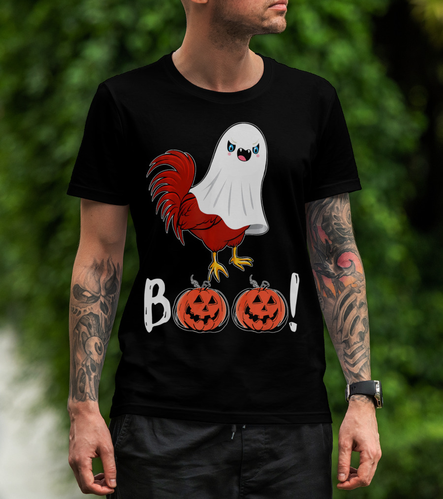 BOO Chicken Ghost Jack-O'-Lanterns T-Shirt