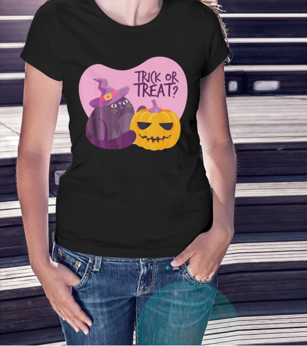 Trick Or Treat Happy Halloween Day Kids Halloween Pump T-Shirt