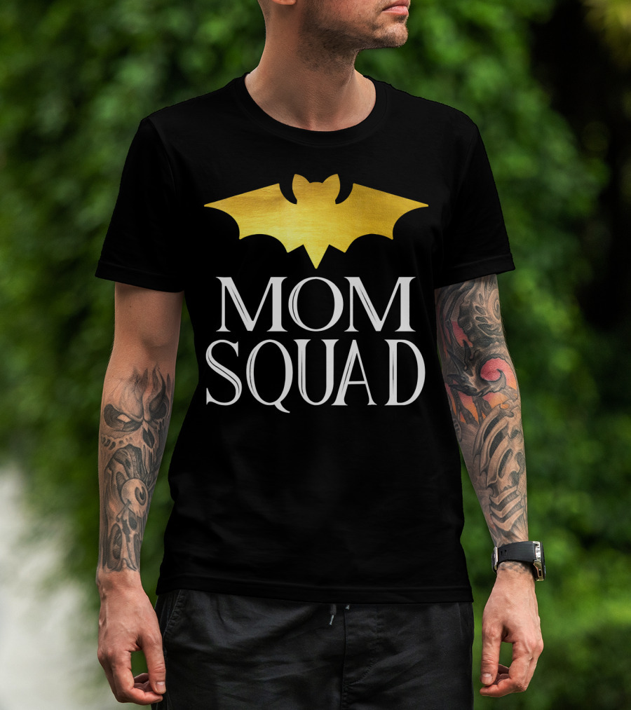 Mom Squad Gold Bat T-Shirt