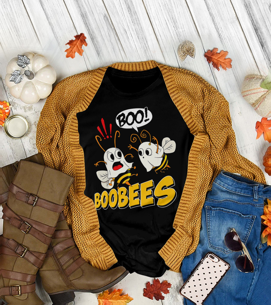 BOO Boobees Happy Halloween Day T-Shirt