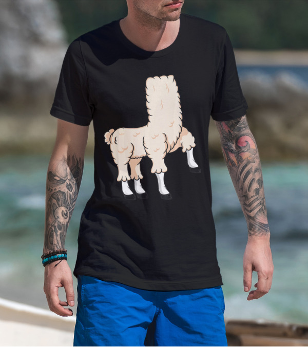 Llama Costume Halloween Easy Cosplay Headless T-Shirt